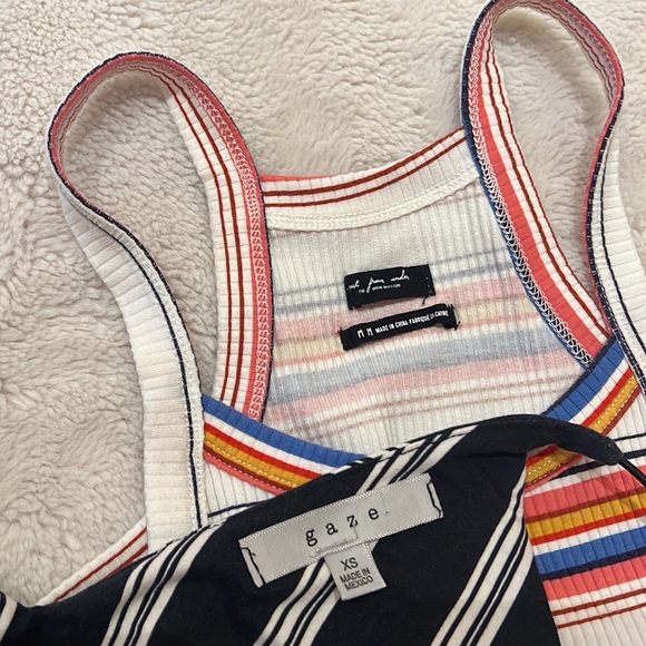 TWO striped bodysuits with snaps - Picture 3 of 5